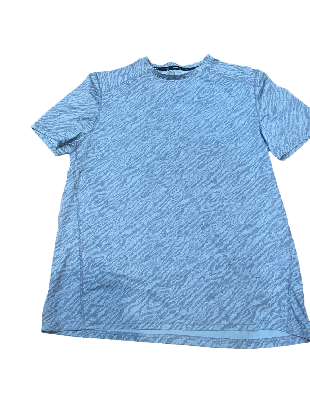 Russell Athletic Light Gray Heathered Short Sleeve dri fit  Tee